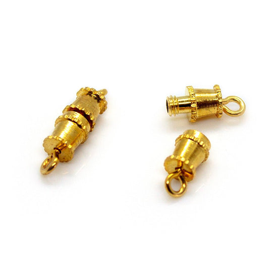 Barrel Clasp 13mm x 4mm Gold Plated - Affordable Jewellery Supplies