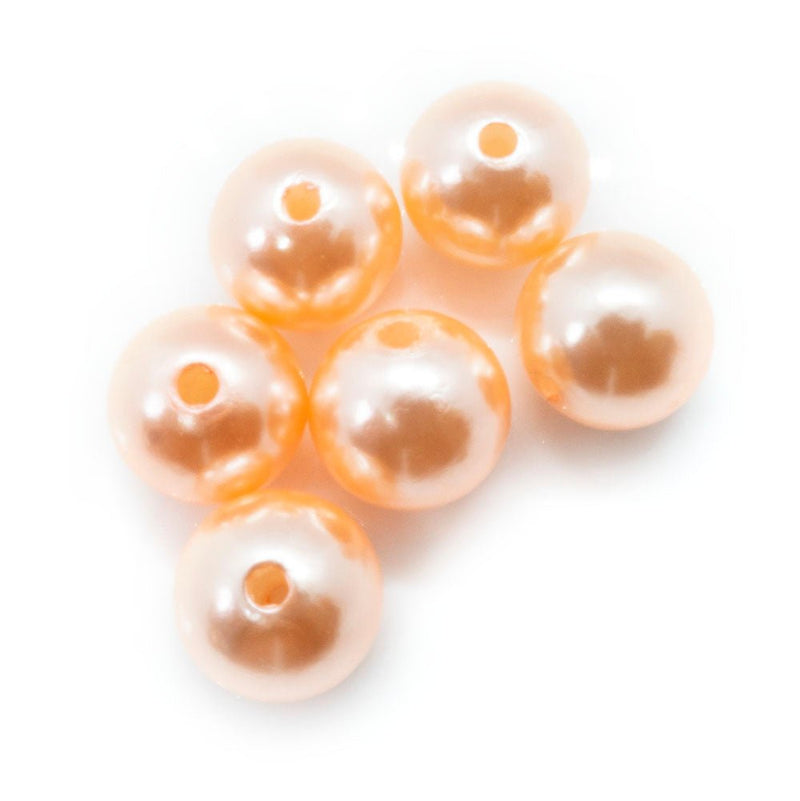 Load image into Gallery viewer, Acrylic Round 10mm Peach - Affordable Jewellery Supplies

