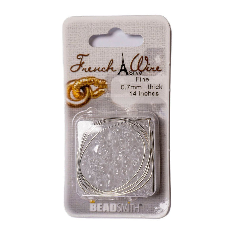 Load image into Gallery viewer, French Wire Fine 0.7mm Silver - Affordable Jewellery Supplies
