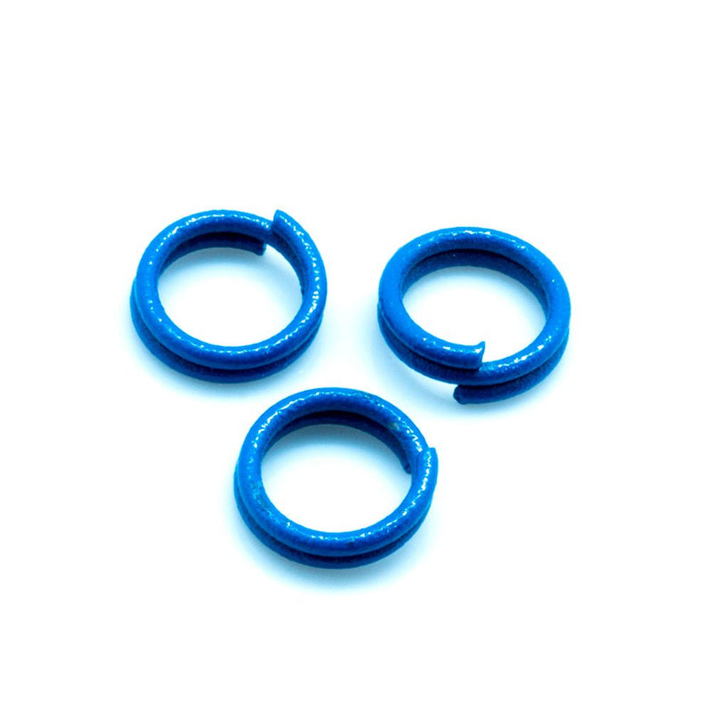 Load image into Gallery viewer, Split Ring Coloured 6mm Blue - Affordable Jewellery Supplies
