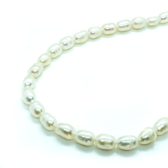 Freshwater Pearls A Grade 4-5mm x 18cm length White - Affordable Jewellery Supplies