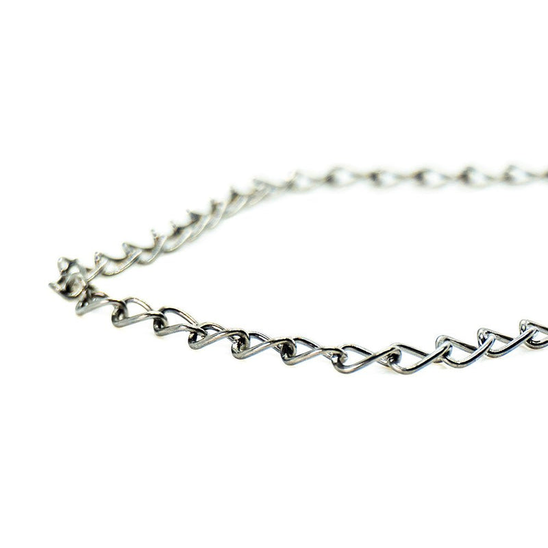 Load image into Gallery viewer, Twist Cable Chain 5.5mm Black - Affordable Jewellery Supplies
