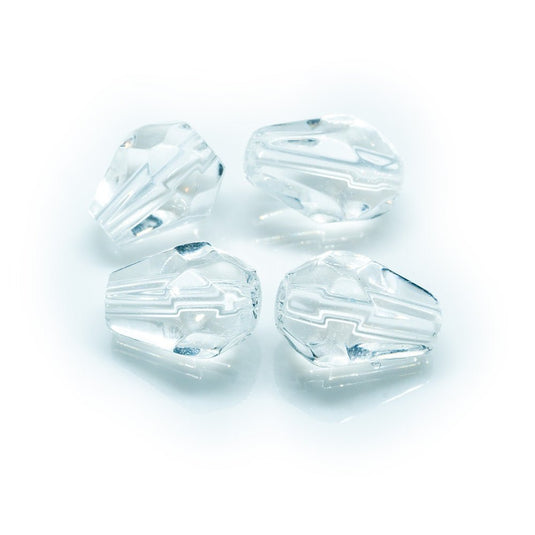 Faceted Glass Teardrop 12mm x 8mm Crystal - Affordable Jewellery Supplies
