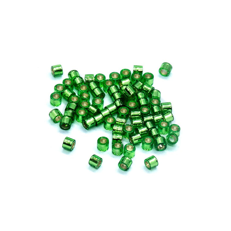 Load image into Gallery viewer, Miyuki Delica Seed Bead 15/0 Silver Lined Light Green - Affordable Jewellery Supplies
