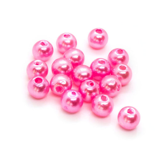 Acrylic Round 6mm Pink - Affordable Jewellery Supplies