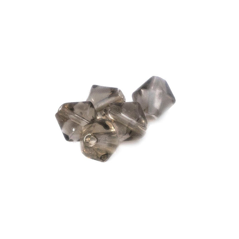 Load image into Gallery viewer, Crystal Glass Bicone 6mm Grey Matte - Affordable Jewellery Supplies
