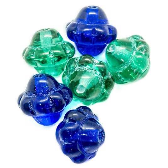 Czech Glass Spinner 8mm x 8mm Emerald - Affordable Jewellery Supplies
