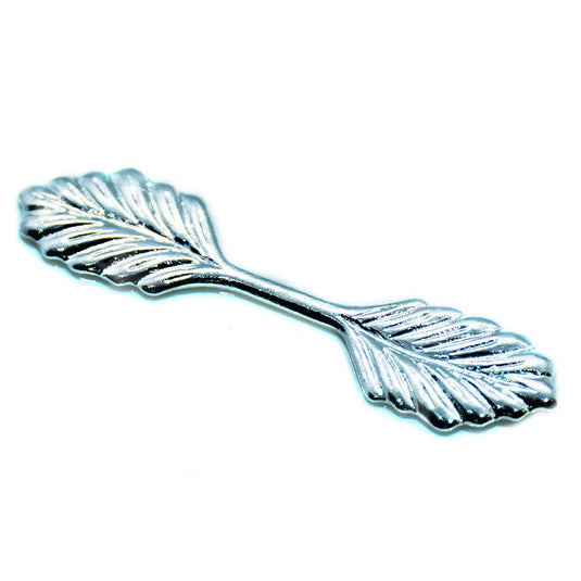 Bail - Fold Over - Double Leaf 22mm x 5mm Silver - Affordable Jewellery Supplies