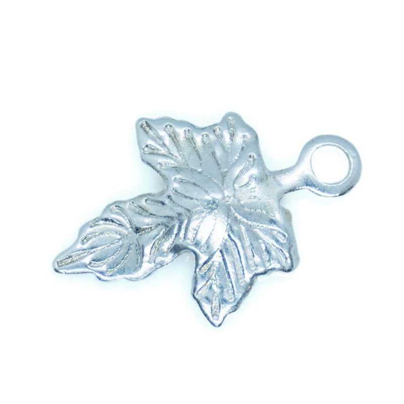 Load image into Gallery viewer, Maple Leaf Charm 10mm x 7mm Silver - Affordable Jewellery Supplies
