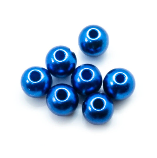 Acrylic Round 6mm Dark Blue - Affordable Jewellery Supplies