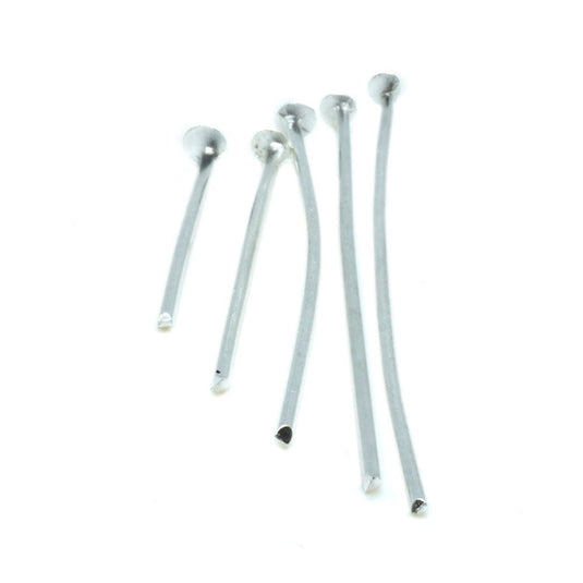 Headpins Plated - Mixed Sizes 10g Pack 1.6cm - 5cm Silver - Affordable Jewellery Supplies