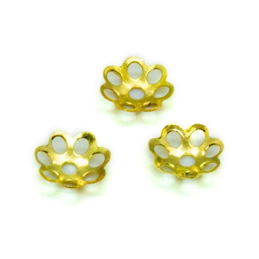 Bead Caps Flower 6mm Gold - Affordable Jewellery Supplies