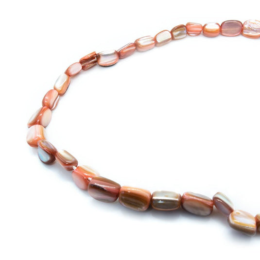 Mother of Pearl 40cm length Salmon - Affordable Jewellery Supplies