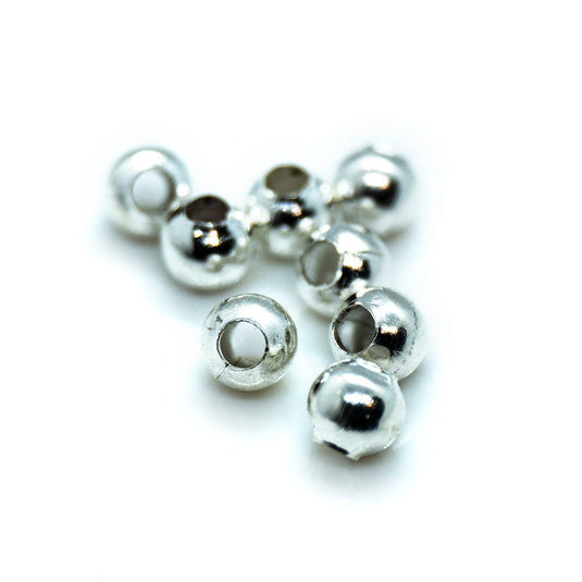 Metal Ball 3mm Silver Plated - Affordable Jewellery Supplies