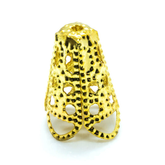 Bead Cone Torus 16mm Gold - Affordable Jewellery Supplies