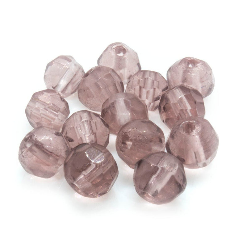 Load image into Gallery viewer, Crystal Glass Faceted Round 4mm Amethyst - Affordable Jewellery Supplies
