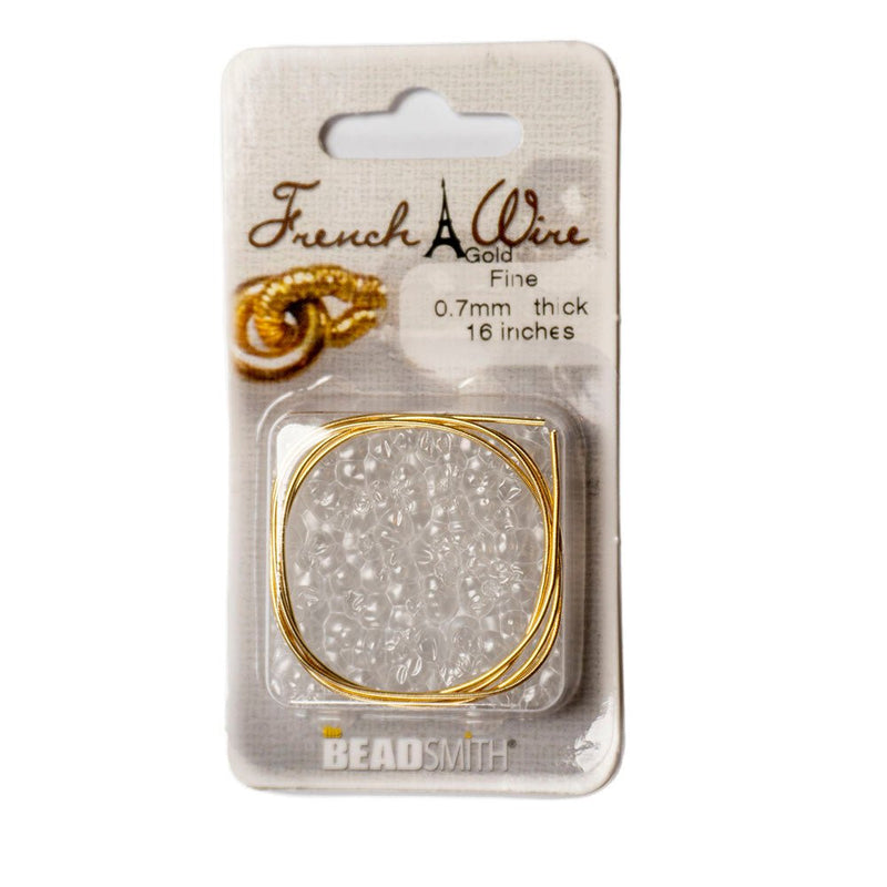 Load image into Gallery viewer, French Wire Fine 0.7mm Gold - Affordable Jewellery Supplies
