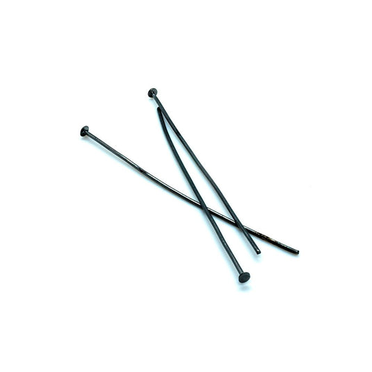 Headpins Plated 10g Pack 5cm Black - nickel free - Affordable Jewellery Supplies
