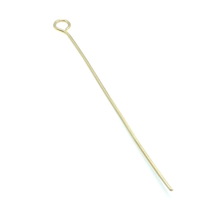 Eyepin - 21 Gauge 5cm Gold Plated - Affordable Jewellery Supplies