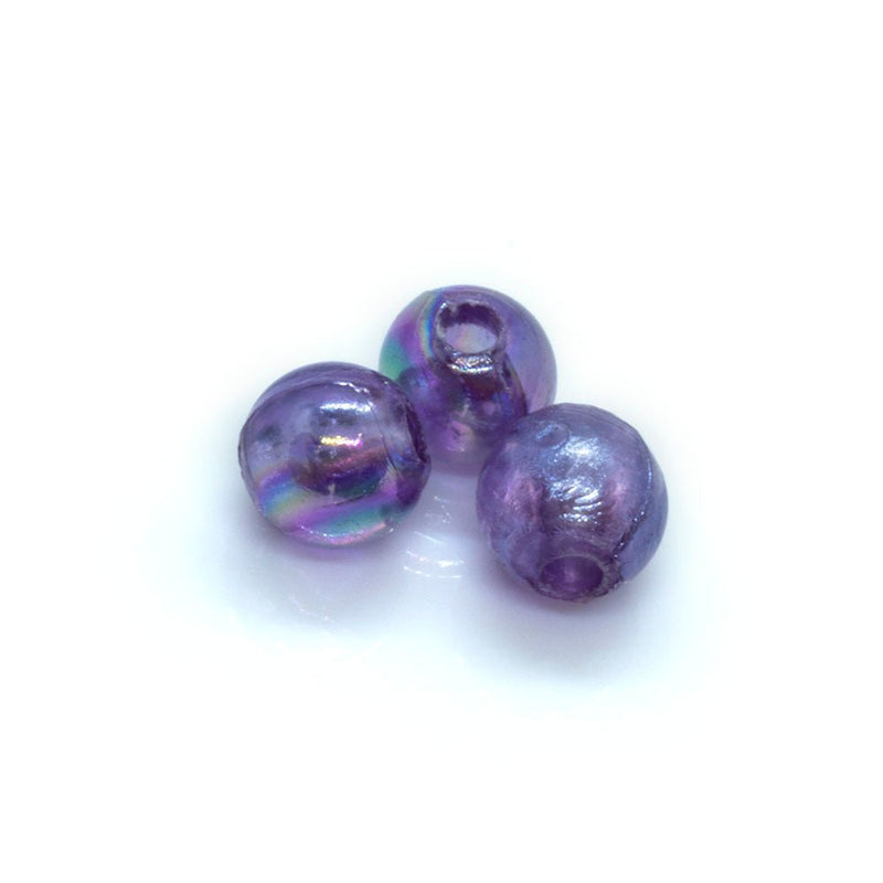 Load image into Gallery viewer, Vacuum Beads 6mm Violet AB - Affordable Jewellery Supplies
