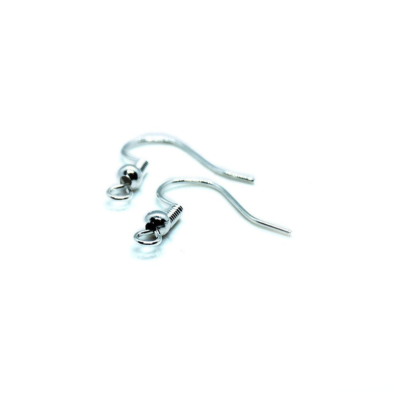 Load image into Gallery viewer, Earhooks Twist 19mm Silver - Affordable Jewellery Supplies
