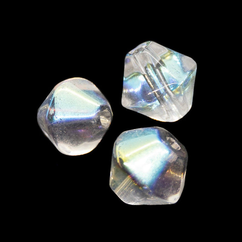 Load image into Gallery viewer, Crystal Glass Bicone 6mm Crystal AB - Affordable Jewellery Supplies
