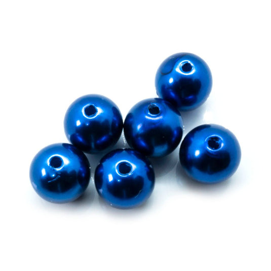 Acrylic Round 10mm Dark Blue - Affordable Jewellery Supplies