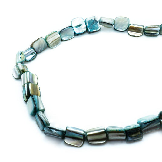 Mother of Pearl 40cm length Teal - Affordable Jewellery Supplies