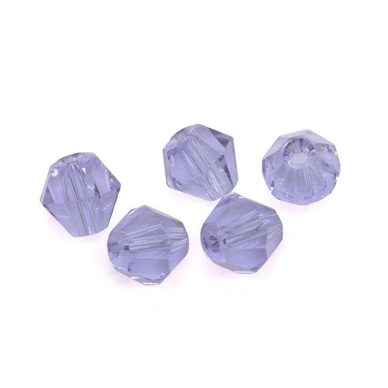 Load image into Gallery viewer, Crystal Glass Bicone 4mm Lavender - Affordable Jewellery Supplies
