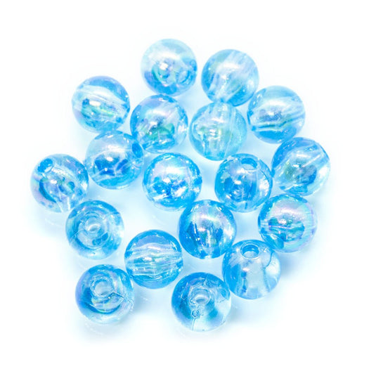 Eco-Friendly Transparent Beads 6mm Blue - Affordable Jewellery Supplies