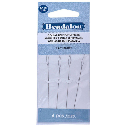 Beadalon Collapsible Eye Needles Fine - 0.30 mm Fine - Affordable Jewellery Supplies