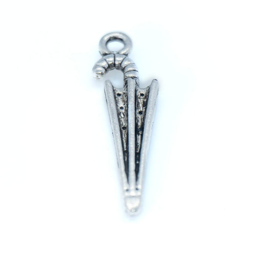 Umbrella Charm 25mm x 6mm Tibetan Silver - Affordable Jewellery Supplies