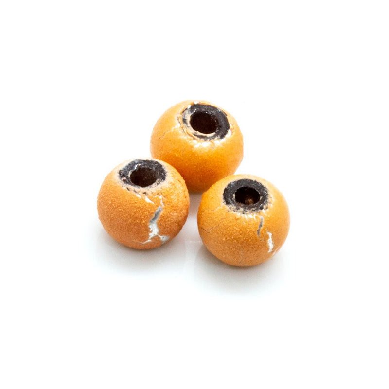 Load image into Gallery viewer, Silver Desert Sun Beads 4mm Peach - Affordable Jewellery Supplies
