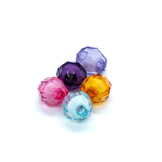 Bead in Bead Faceted Round 8mm Mixed pack - Affordable Jewellery Supplies