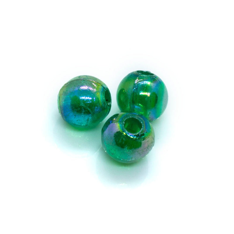 Load image into Gallery viewer, Vacuum Beads 6mm Emerald ab - Affordable Jewellery Supplies
