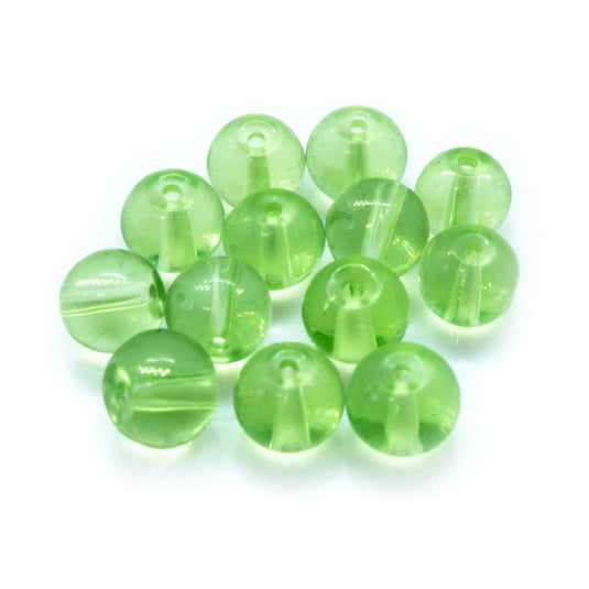 Crystal Glass Smooth Round Beads 6mm Erinite - Affordable Jewellery Supplies