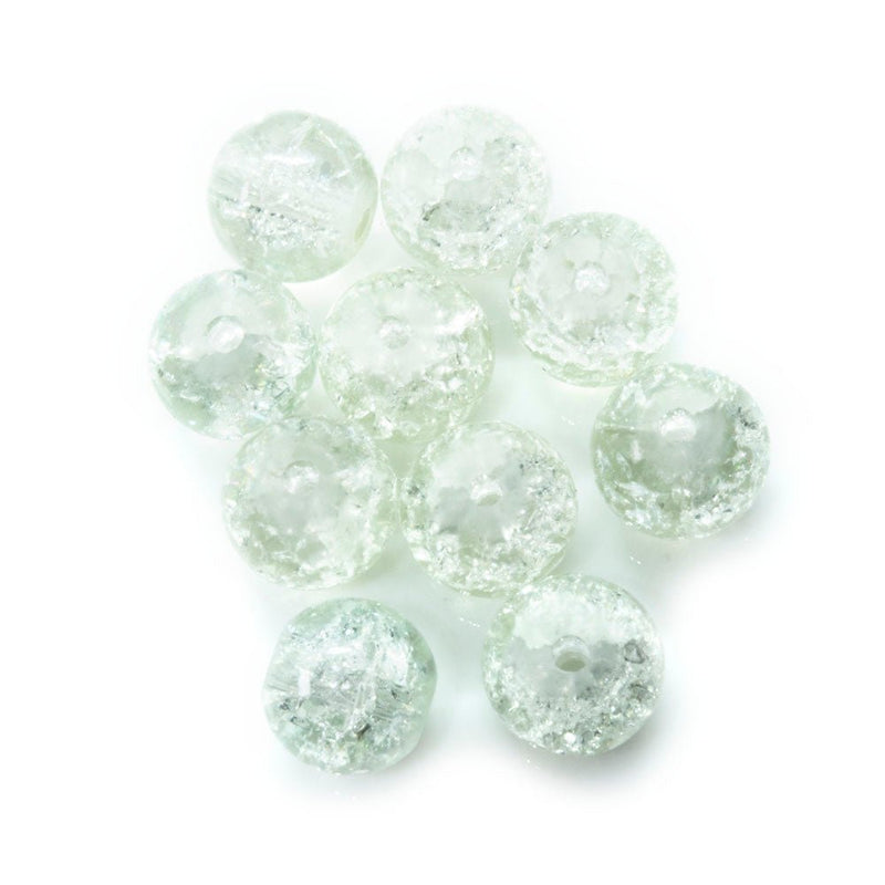 Load image into Gallery viewer, Glass Crackle Beads 8mm Mint - Affordable Jewellery Supplies
