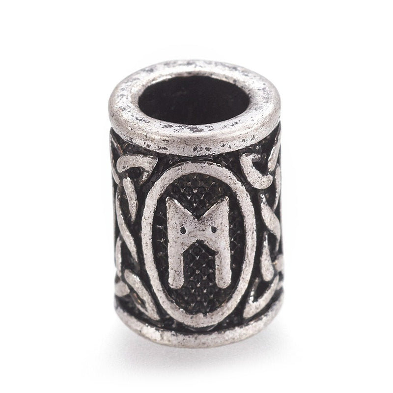 Load image into Gallery viewer, Vintage Rune Beads 13.5mm x 10mm 5 - Affordable Jewellery Supplies
