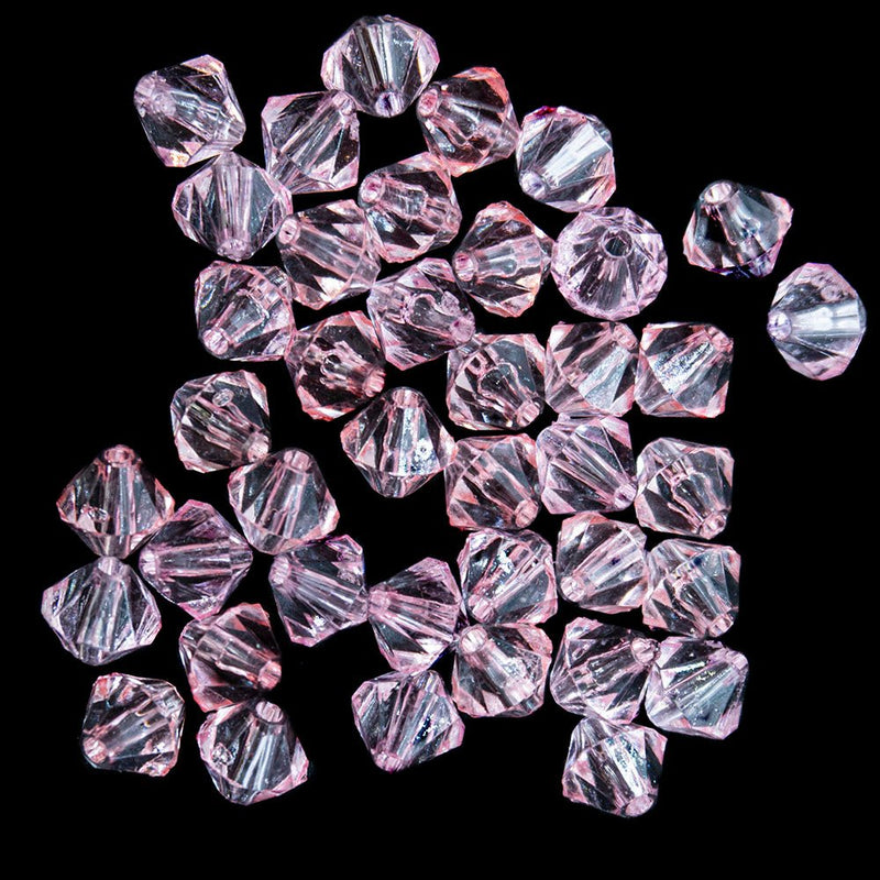 Load image into Gallery viewer, Acrylic Bicone 6mm Pink - Affordable Jewellery Supplies
