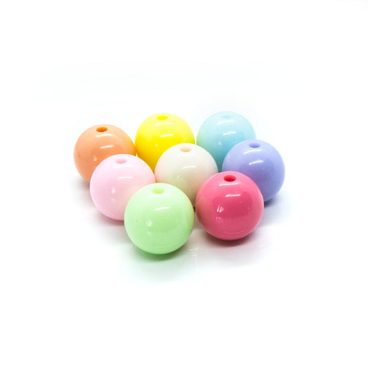 Bubblegum Acrylic Ball 16mm Mixed - Affordable Jewellery Supplies