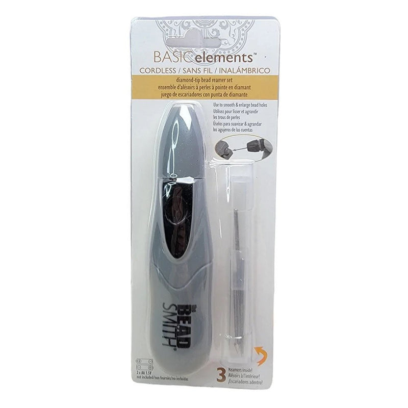 Load image into Gallery viewer, Cordless Diamond Tip Bead Reamer 21mm x 8mm Grey - Affordable Jewellery Supplies
