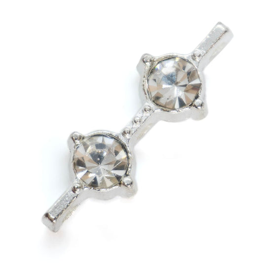 Rhinestone Bar Spacer 19mm - Affordable Jewellery Supplies