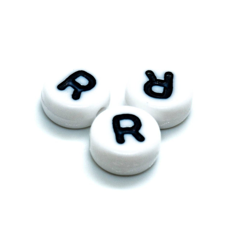 Load image into Gallery viewer, Acrylic Alphabet and Number Beads 7mm Letter R - Affordable Jewellery Supplies
