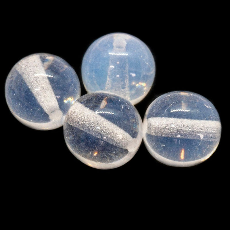 Load image into Gallery viewer, Czech Glass Druk Round 8mm White Opal - Affordable Jewellery Supplies
