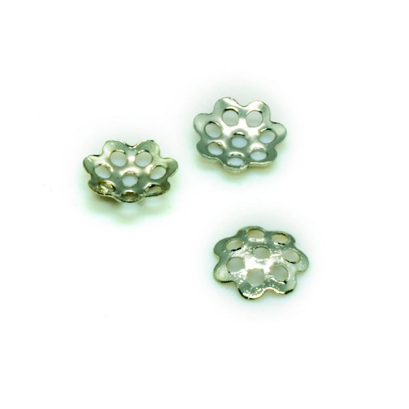 Load image into Gallery viewer, Bead Caps Flower 6mm Nickel - Affordable Jewellery Supplies
