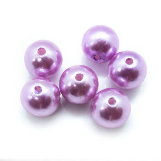 Acrylic Round 10mm Purple - Affordable Jewellery Supplies