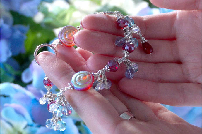 Czech Glass Snail Shell Bracelet Tutorial - Download - Affordable Jewellery Supplies