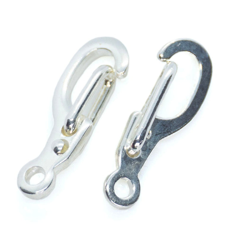Load image into Gallery viewer, Self-Closing Clasp 13mm Silver - Affordable Jewellery Supplies
