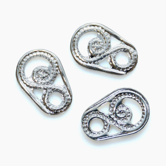 Filigree Finding 8mm x 5mm Silver - Affordable Jewellery Supplies