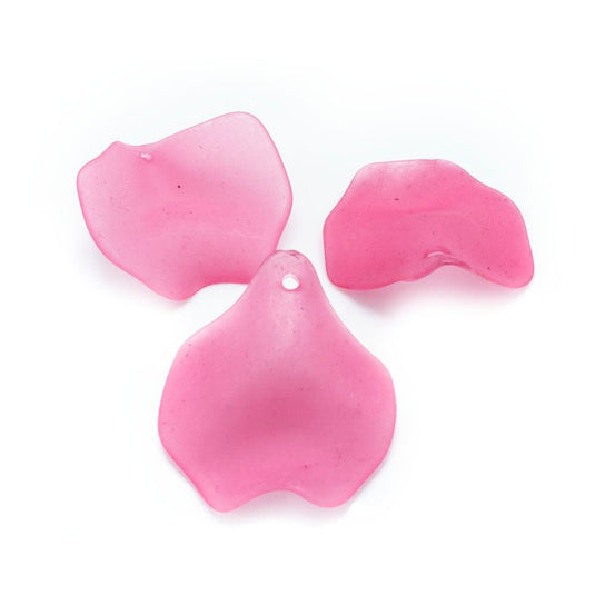 Acrylic Lucite Rose Petal 28mm x 25mm Rose - Affordable Jewellery Supplies